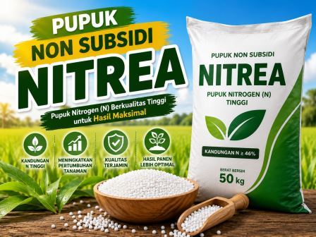 BARU ! Pemerintah Melalui BUMN Rilis Program Gebyar Diskon Pupuk. Berikut Harga Pupuk Urea Non Subsidi NITREA